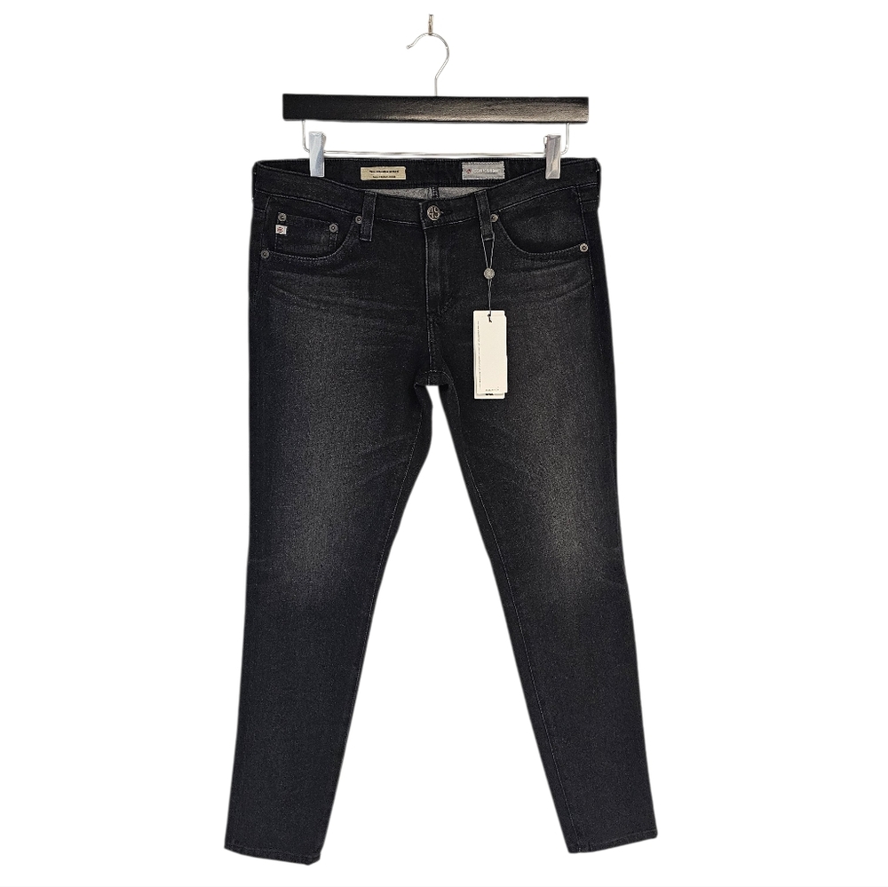 Ag Adriano Goldschmied The Legging Ankle Super Skinny Black Gray Jeans 30 NWT